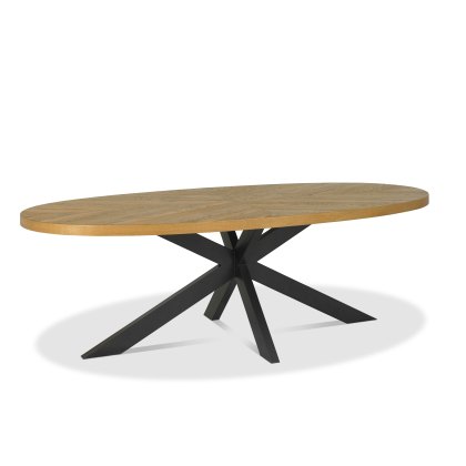 Bosco Rustic Oak 8 Seater Dining Table