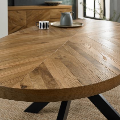 Bosco Rustic Oak 8 Seater Dining Table