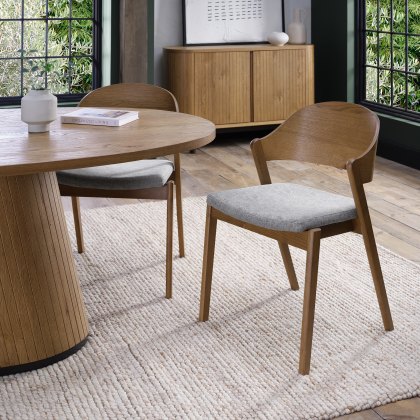 Norman Scandi Oak & Soft Grey Dining