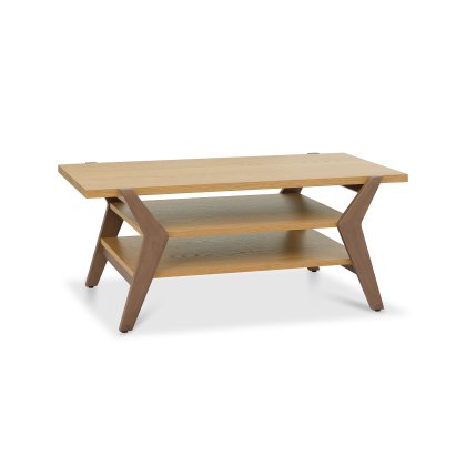Henley Oak & Light Weathered Oak Coffee Table