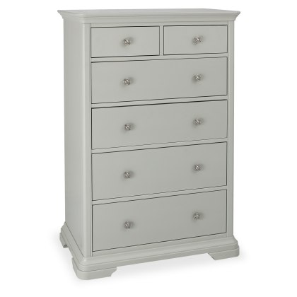 Amara - Blue Grey 6 Drawer Tall Chest Amara - Blue Grey 6 Drawer Tall Chest