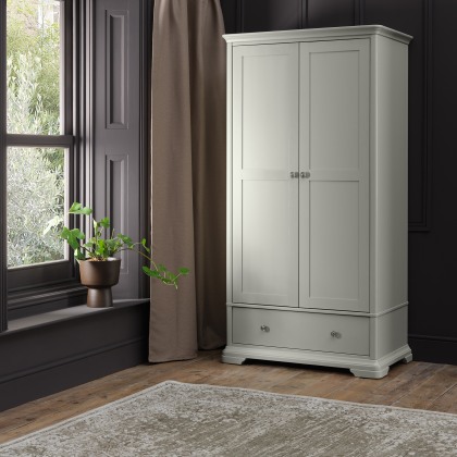 Amara - Blue Grey Double Wardrobe Amara - Blue Grey Double Wardrobe