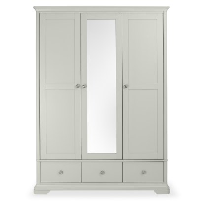 Amara - Blue Grey Triple Wardrobe Amara - Blue Grey Triple Wardrobe