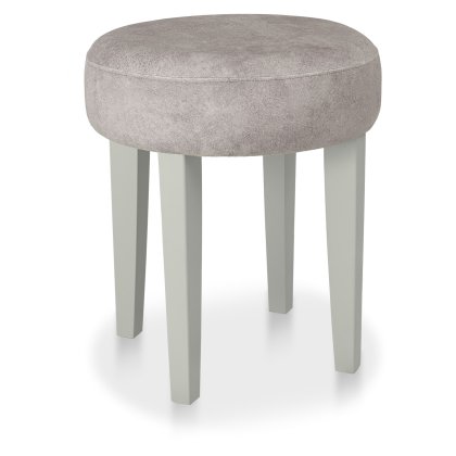 Amara - Blue Grey Vanity Stool in Pearl Velvet Amara - Blue Grey Vanity Stool in Pearl Velvet