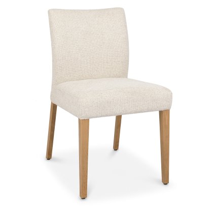 Alto - Rustic Oak Dining Chair in Oatmeal Fabric (Pair) Alto - Rustic Oak Dining Chair in Oatmeal Fabric (Pair)