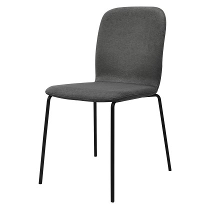 Felix - Set of 4 Stackable Chairs in Grey Fabric