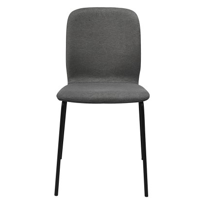 Felix - Set of 4 Stackable Chairs in Grey Fabric