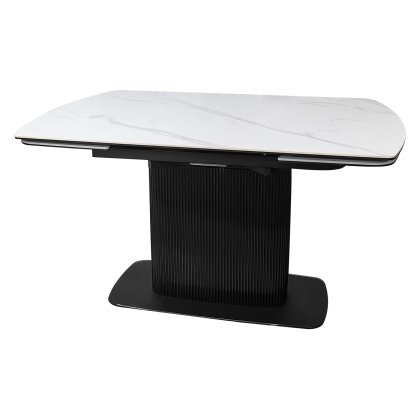 Verona - White Ceramic 4-6 Seater Extendable Dining Table