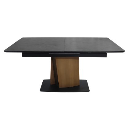 Nero - Dark Grey Ceramic 6-8 Seater Extendable Dining Table
