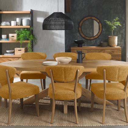 Bosco - Rustic Oak 8 Seater Wooden Dining Table Bosco - Rustic Oak 8 Seater Wooden Dining Table