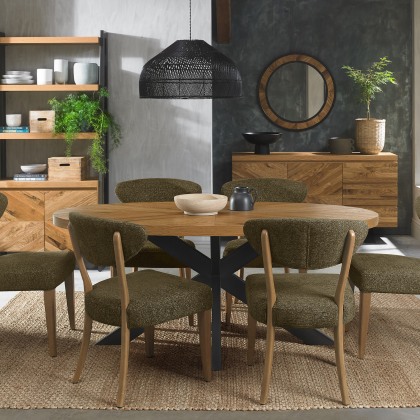 Bosco - Rustic Oak Small 6 Seater Dining Table Bosco - Rustic Oak Small 6 Seater Dining Table