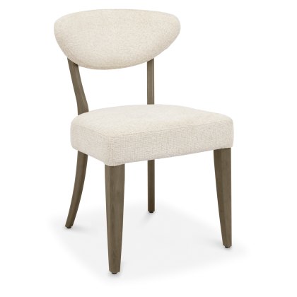 Bosco - Fumed Oak Dining Chair in Oatmeal Fabric (Pair) Bosco - Fumed Oak Dining Chair in Oatmeal Fabric (Pair)