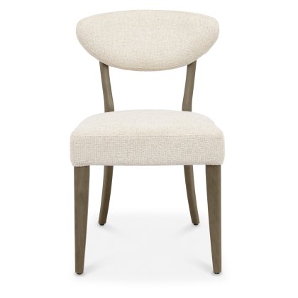 Bosco - Fumed Oak Dining Chair in Oatmeal Fabric (Pair) Bosco - Fumed Oak Dining Chair in Oatmeal Fabric (Pair)