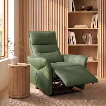 Enzo - Power Recliner Armchair in Green Enzo - Power Recliner Armchair in Green