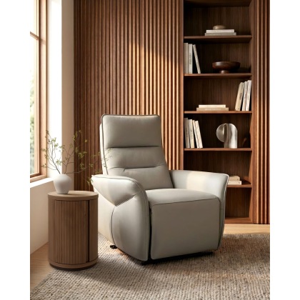 Enzo - Power Recliner Armchair in Light Grey Enzo - Power Recliner Armchair in Light Grey