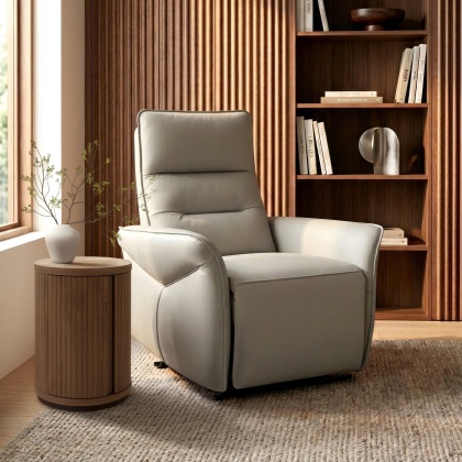 Enzo - Power Recliner Armchair in Light Grey Enzo - Power Recliner Armchair in Light Grey