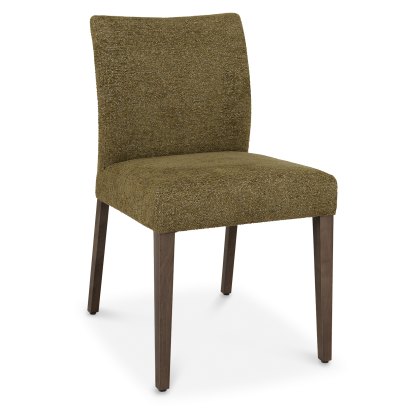 Alto - Dark Oak Dining Chair in Green Fabric (Pair) Alto - Dark Oak Dining Chair in Green Fabric (Pair)