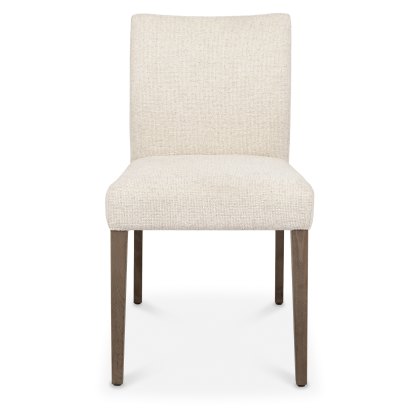Alto - Dark Oak Dining Chair in Oatmeal Fabric (Pair) Alto - Dark Oak Dining Chair in Oatmeal Fabric (Pair)
