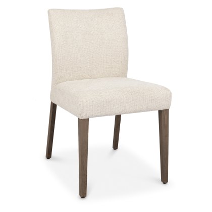 Alto - Dark Oak Dining Chair in Oatmeal Fabric (Pair) Alto - Dark Oak Dining Chair in Oatmeal Fabric (Pair)