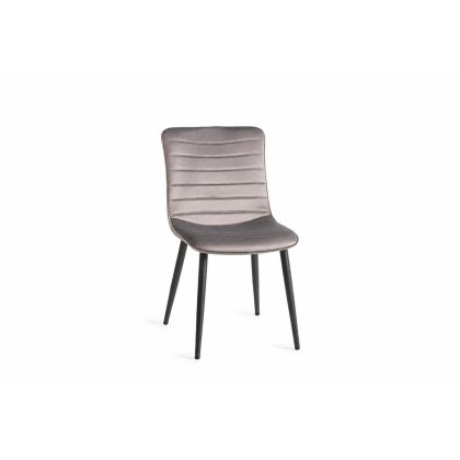 Rothko - Dining Chair in Light Grey Velvet (Pair) Rothko - Dining Chair in Light Grey Velvet (Pair)