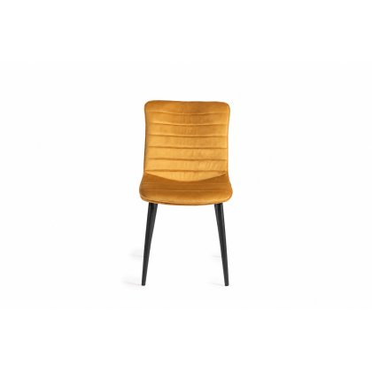Rothko - Dining Chair in Mustard Velvet (Pair) Rothko - Dining Chair in Mustard Velvet (Pair)
