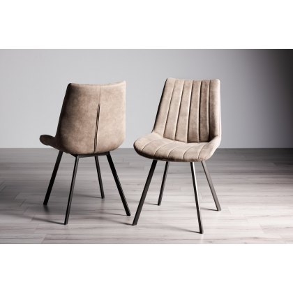 Suede on sale grey chair