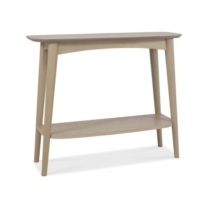 Johansen Scandi Oak Console Table With Shelf