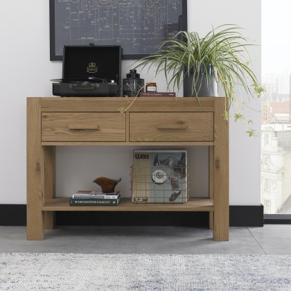 Blake Light Oak Console Table Living Room Furniture Home Origins Blake Light Oak Console Table Living, Light Wood Console Table With Drawers