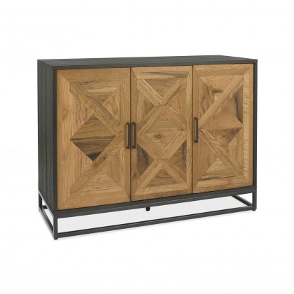 Lowry Rustic Oak & Peppercorn Narrow Sideboard