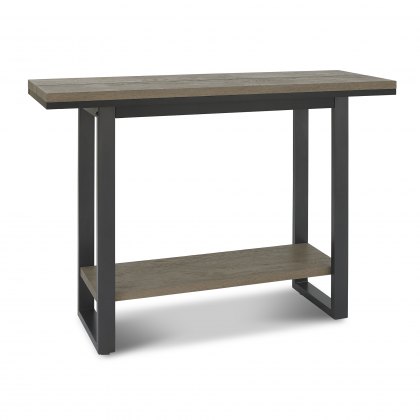 Turner Weathered Oak & Peppercorn Console Table