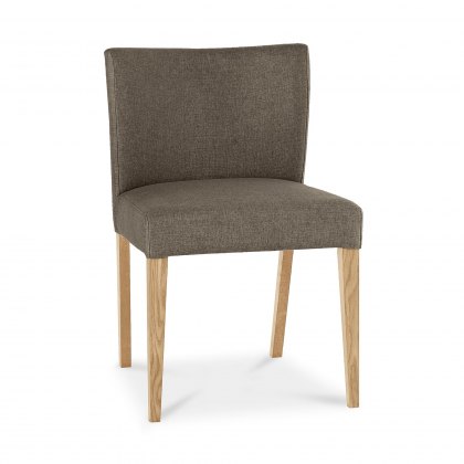 Blake Light Oak Black Gold Fabric Low Back Chairs