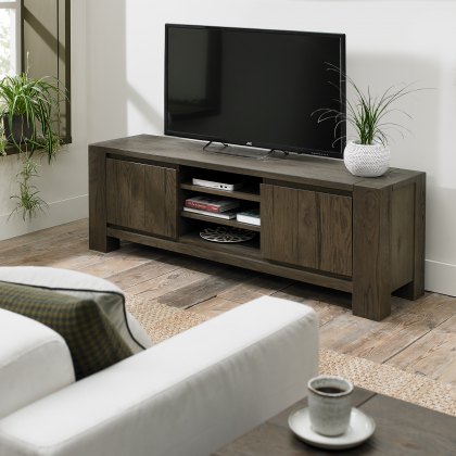 Constable Fumed Oak Entertainment Unit