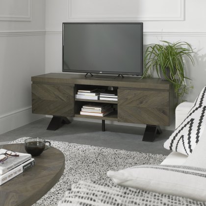 Bosco Fumed Oak Entertainment Unit