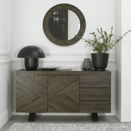 Bosco Fumed Oak Wide Sideboard