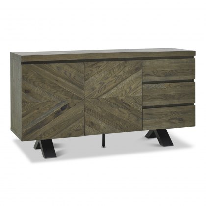 Bosco Fumed Oak Wide Sideboard