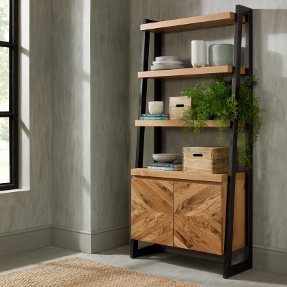 Bosco Rustic Oak Open Display Unit