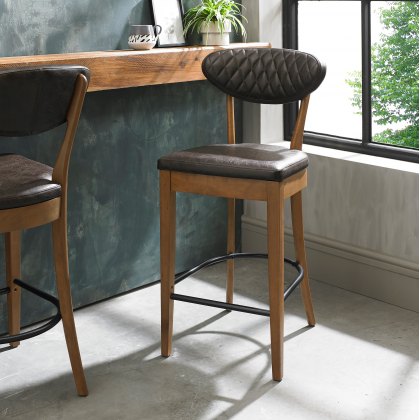 Grey and hotsell oak bar stools
