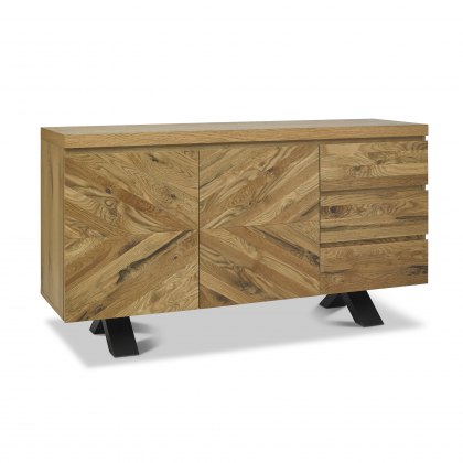 Bosco Rustic Oak Wide Sideboard