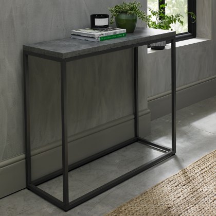 Degas Zinc & Dark Grey Narrow Console Table