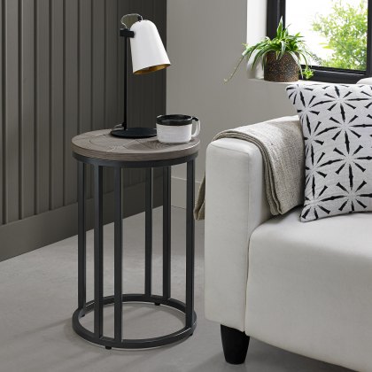 Monet Silver Grey Side Table