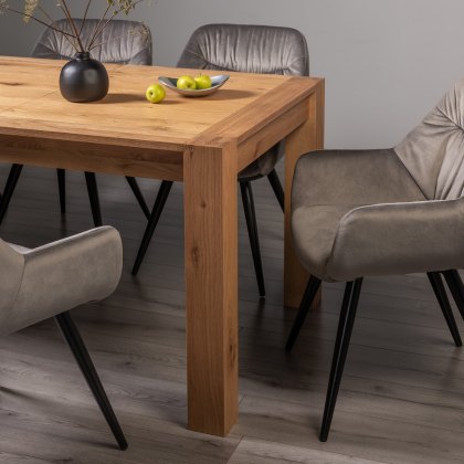 Blake Light Oak 6-10 Seater Dining Table