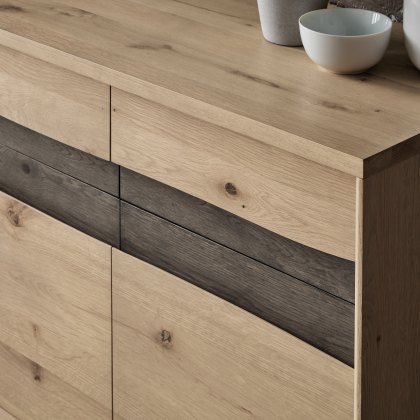 Garner Aged Oak Narrow Sideboard