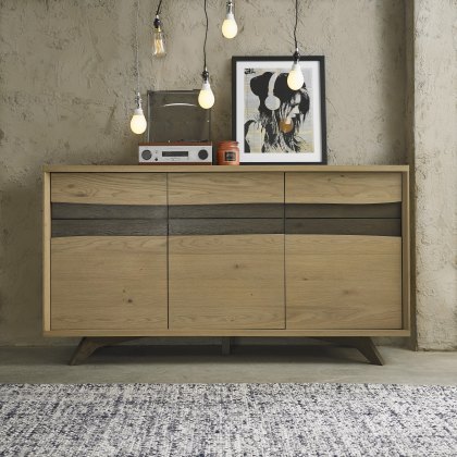 Garner Aged Oak Wide Sideboard