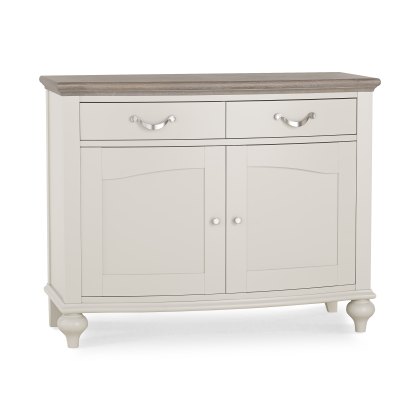 Miller Grey Washed Oak & Soft Grey Narrow Sideboard