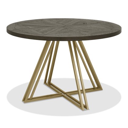 Varela Fumed Oak 4 Seater Circular Dining Table