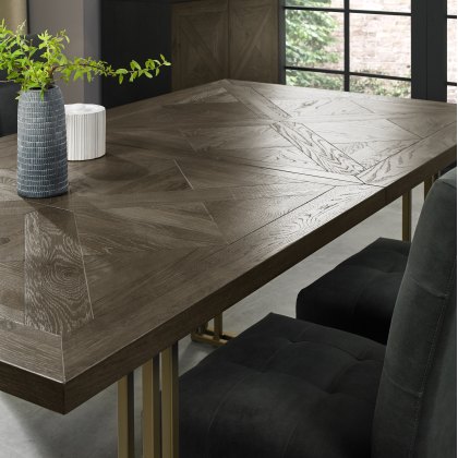 Varela Fumed Oak 6-8 Extension Dining Table