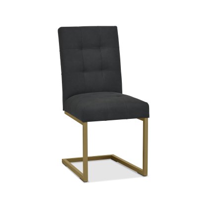 Varela Uph Cantilever Black Fabric Chairs