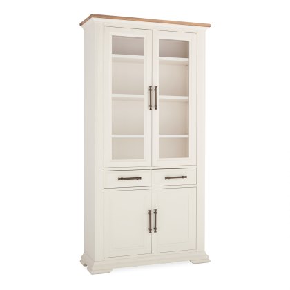 Rivera Two Tone Display Cabinet