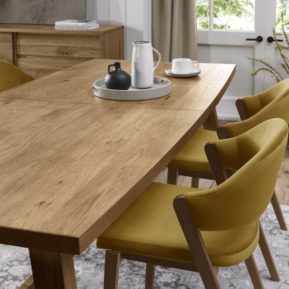 Rosen Rustic Oak 4 - 6 Seater Dining Table