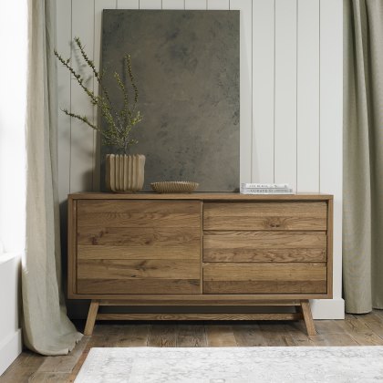 Rosen Rustic Oak Wide Sideboard